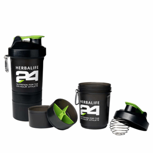 Herbalife24® Super Shaker – Black (2-in-1 Compartment Design)